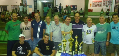 Diretoria do Sindicato dos Comerciários presente na Final no Ginásio do Sesi