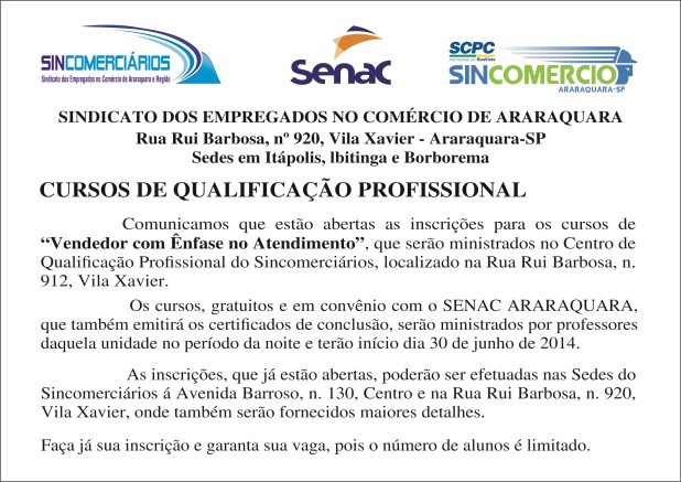 Arquivos Cursos - Sindicato dos Empregados no Comércio